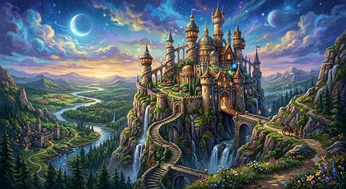 Castle Fantasy Drawing